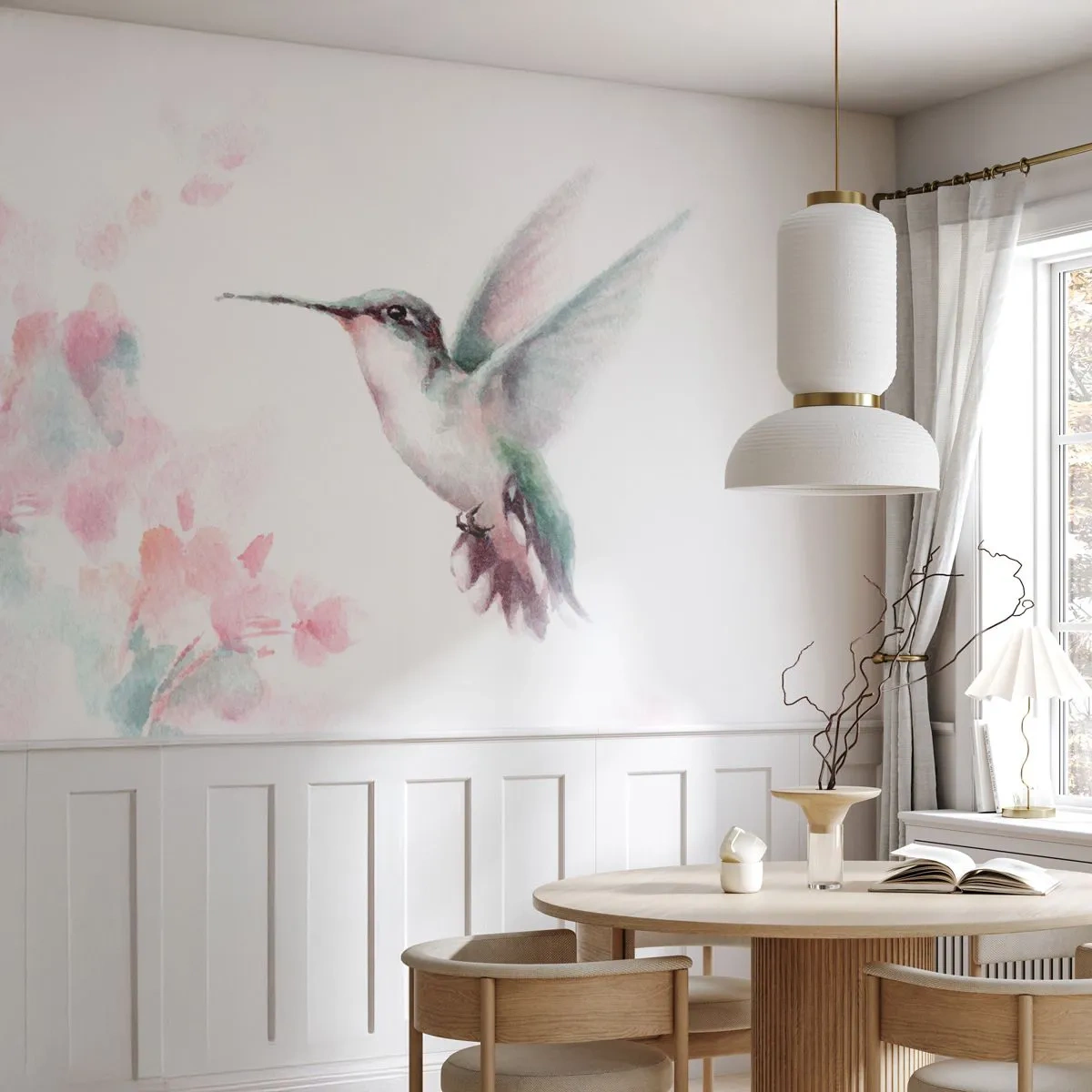 Fototapeta Premium Canvas - Mávání - Kolibřík, Pták, Kus - 500x350 cm