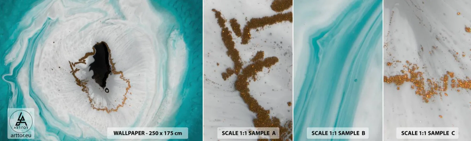 Fototapeta Vzorek Standard Eco - Proniknout dovnitř - Abstrakce, Kus, Kámen - 100x30 cm