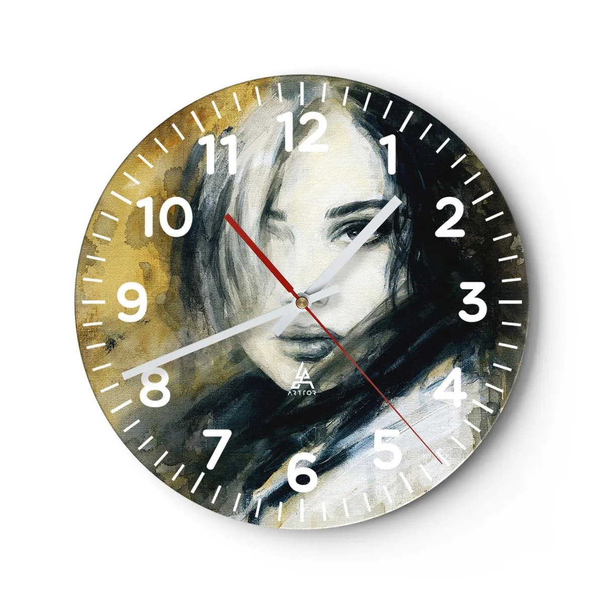 Nástěnné hodiny - více nevinná nebo smyslná? - 40x40 cm