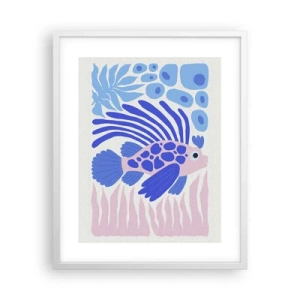 Plakát v bílém rámu - Ve svém živlu - 40x50 cm