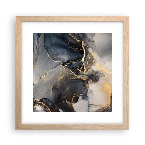 Plakát v rámu světlý dub - Život kamene - 30x30 cm