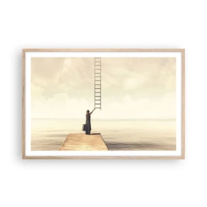 Plakát v rámu světlý dub - Magická cesta - 91x61 cm