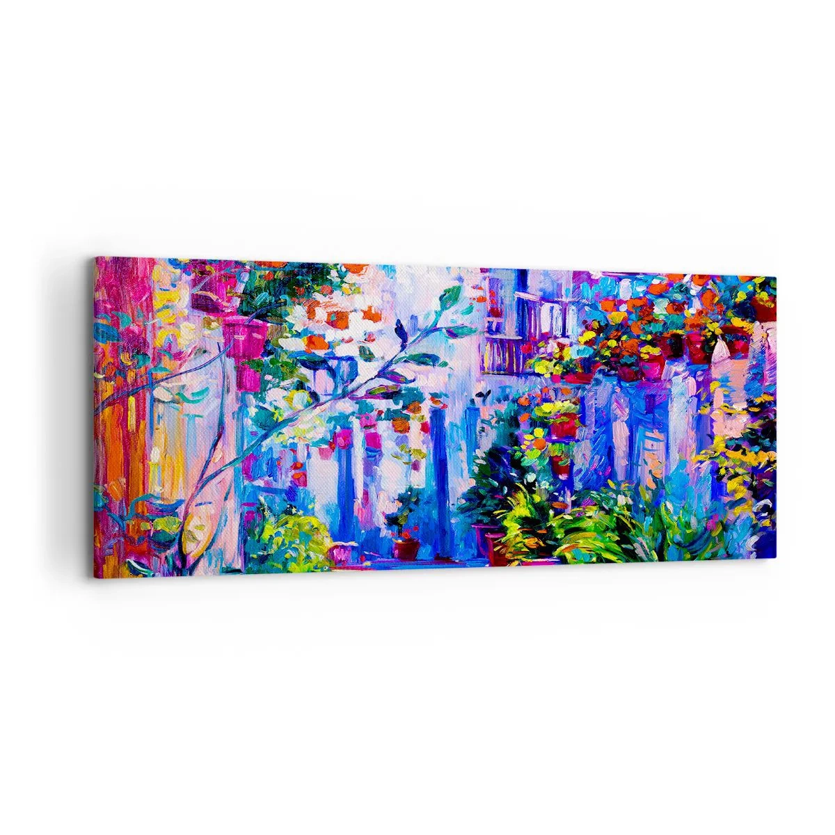 Obraz na plátně - Imprese - italská ulička - 120x50 cm
