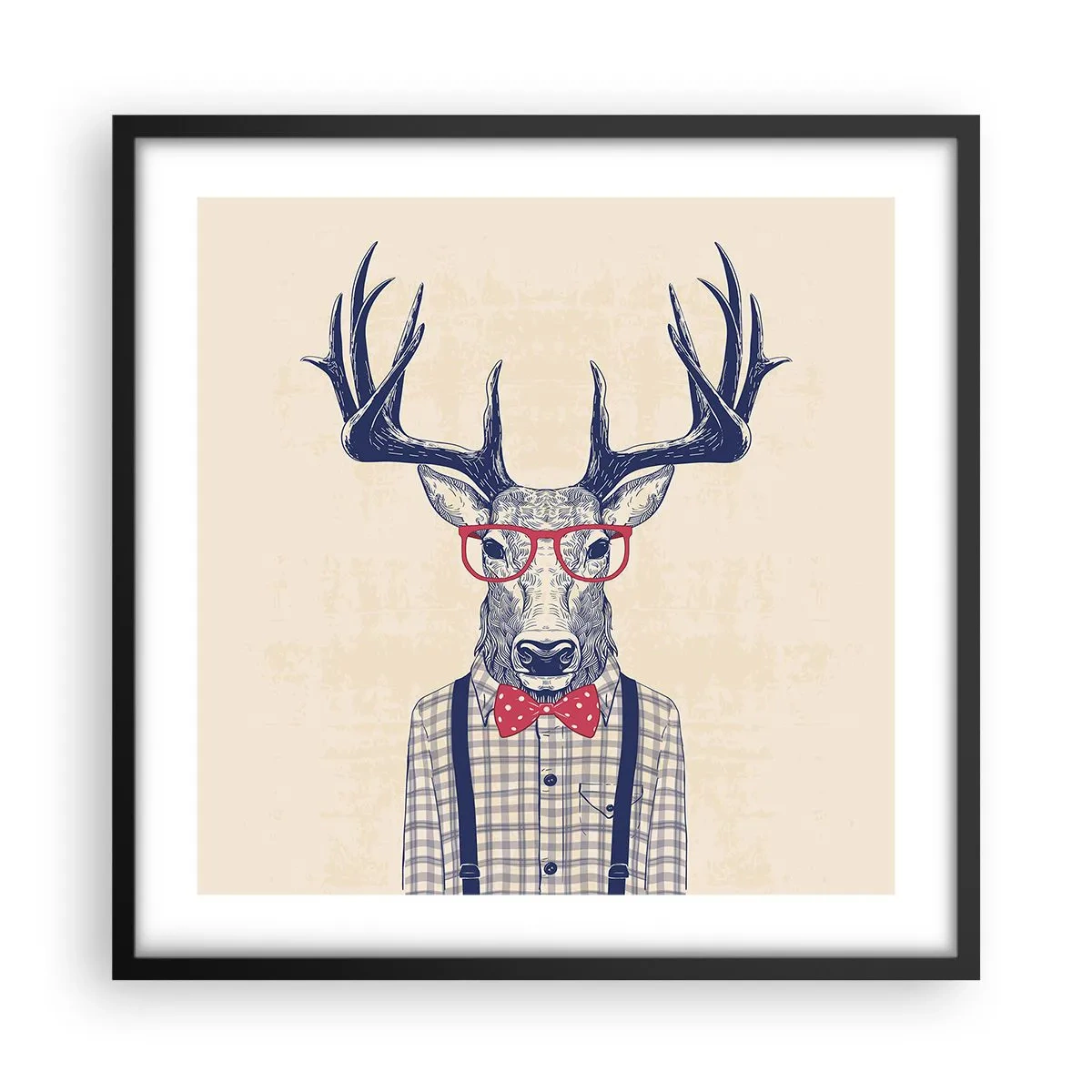 Plakát v černém rámu - Zábavná extravagance - 50x50 cm