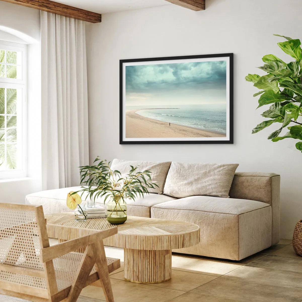 Plakát v černém rámu - Hledám klid - 70x50 cm