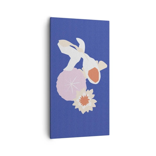 Obraz na plátně - Kompozice květů a poupat - 55x100 cm