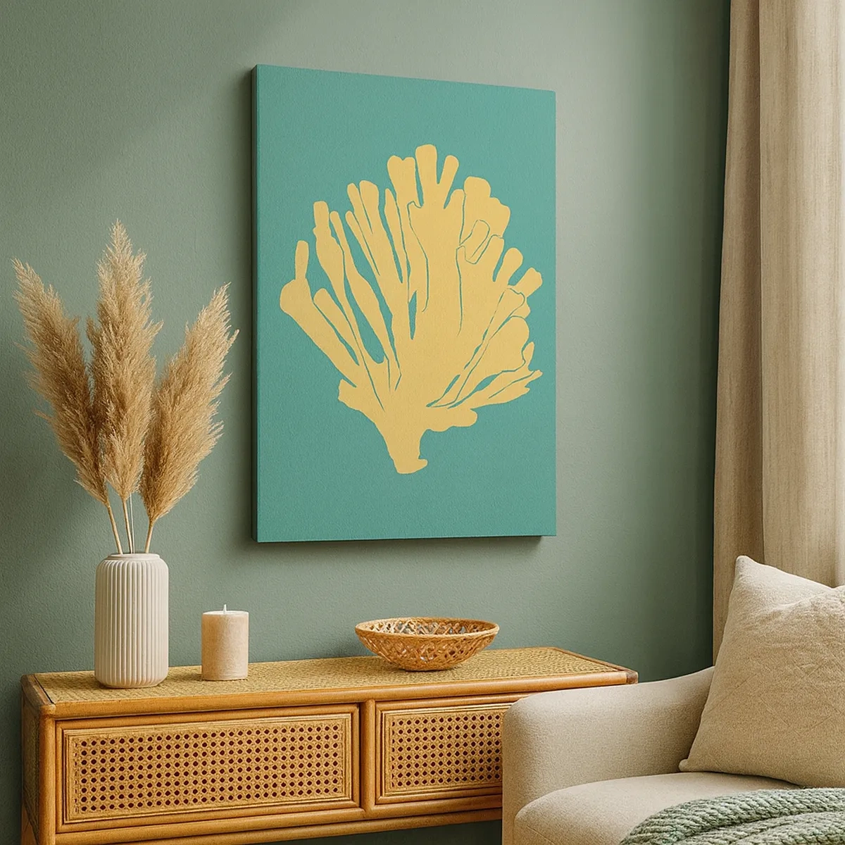 Obraz na plátně - Křoví podvodního lesa - 50x70 cm