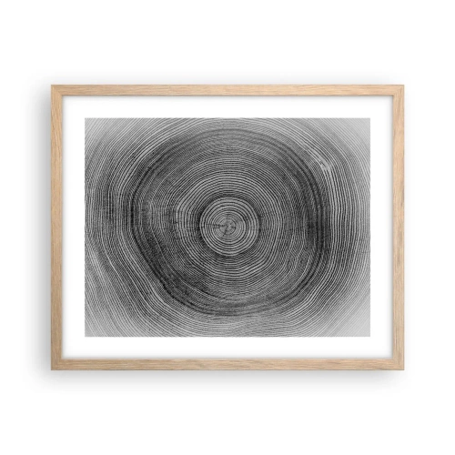 Plakát v rámu světlý dub - Znamení doby - 50x40 cm