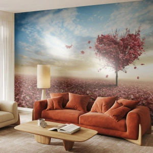 Fototapeta Samolepicí Deluxe Sticker - Zamiluj si také podzim - Krajina, Grafika, Strom - 250x175 cm