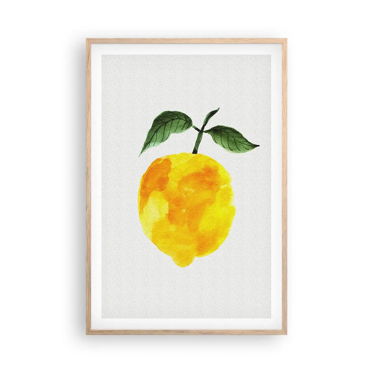 Plakát v rámu světlý dub - Jak poznat chuť slunce - 61x91 cm