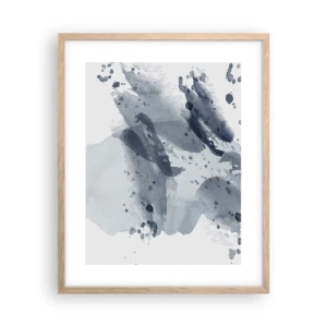 Plakát v rámu světlý dub - Studie o povaze vody - 40x50 cm