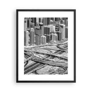 Plakát v černém rámu - Dubaj – nemožné město - 40x50 cm