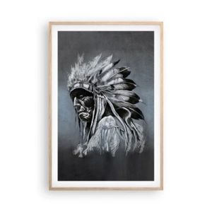 Plakát v rámu světlý dub - Návrat k základům - 61x91 cm