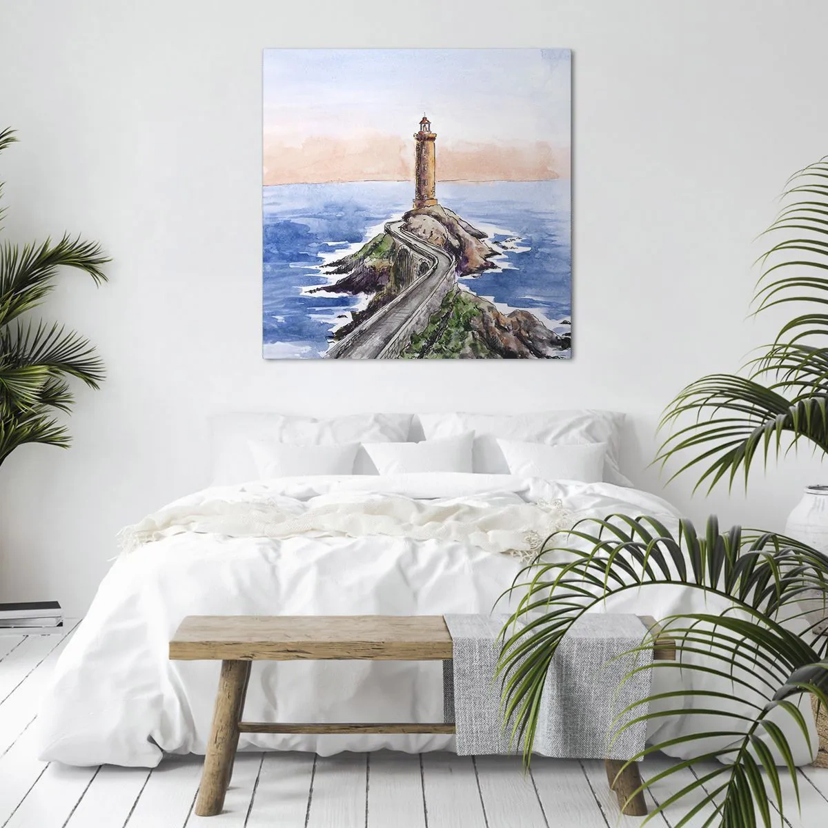 Obraz na plátně - Tváří v tvář moři - 60x60 cm