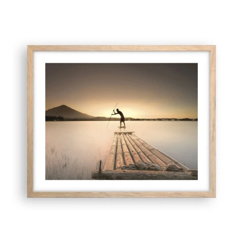 Plakát v rámu světlý dub - Před odpočinkem - 50x40 cm