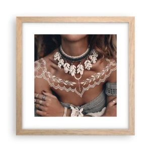 Plakát v rámu světlý dub - Talismany, rituály ženskosti - 30x30 cm