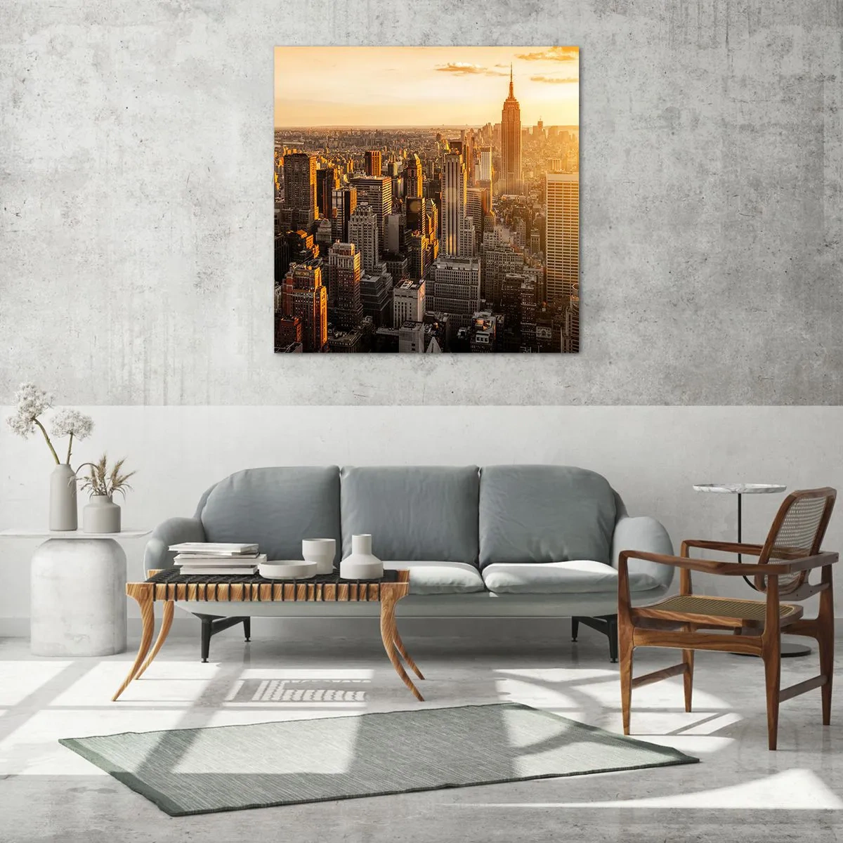 Obraz na skle - Růst na slunci - 70x70 cm