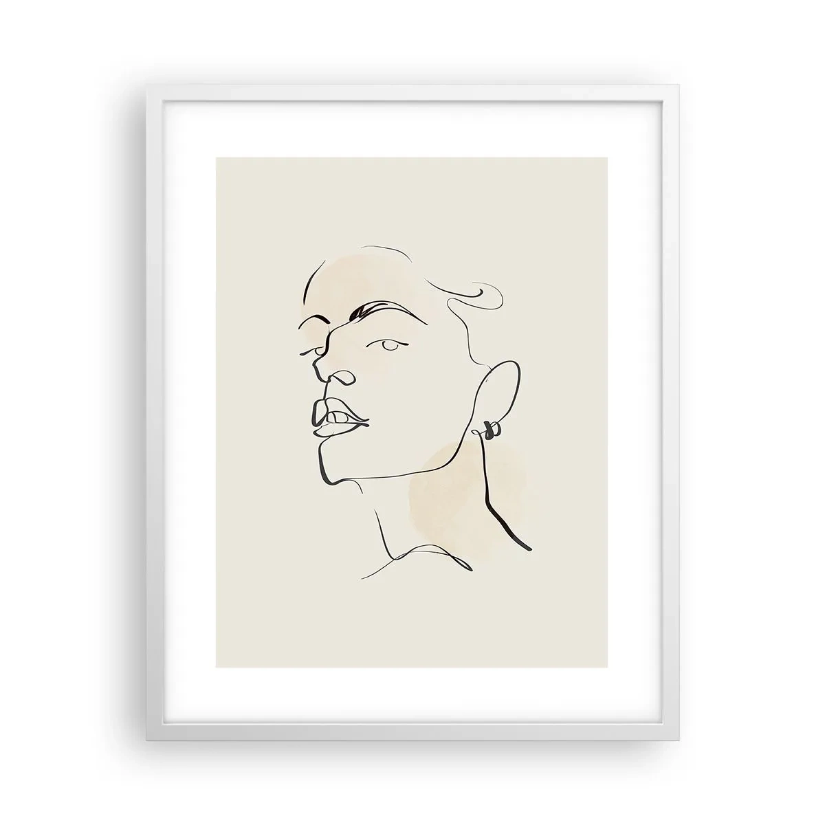 Plakát v bílém rámu - Hrdý pohled - 40x50 cm