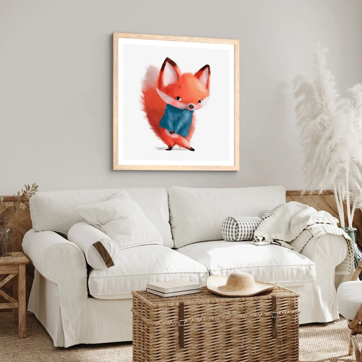 Plakát v rámu světlý dub - Sluší mi to? - 60x60 cm