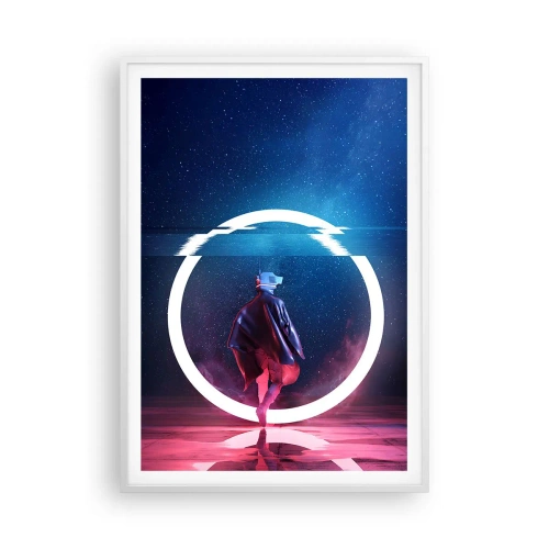 Plakát v bílém rámu - Mezi světy - 70x100 cm