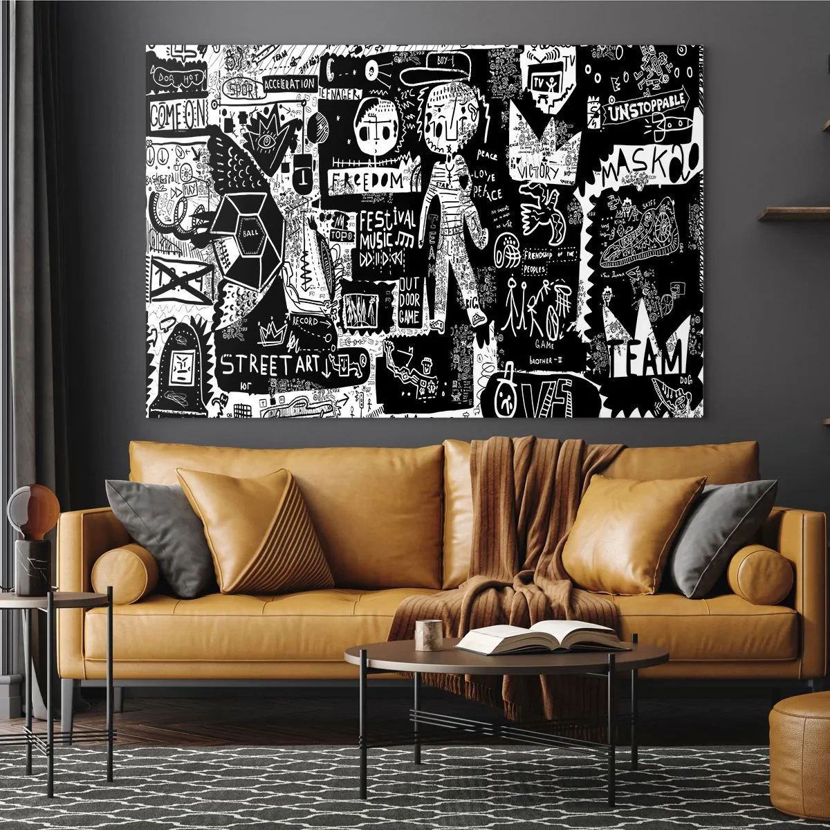 Obraz na skle - Práva a radosti duševního mládí - 120x80 cm