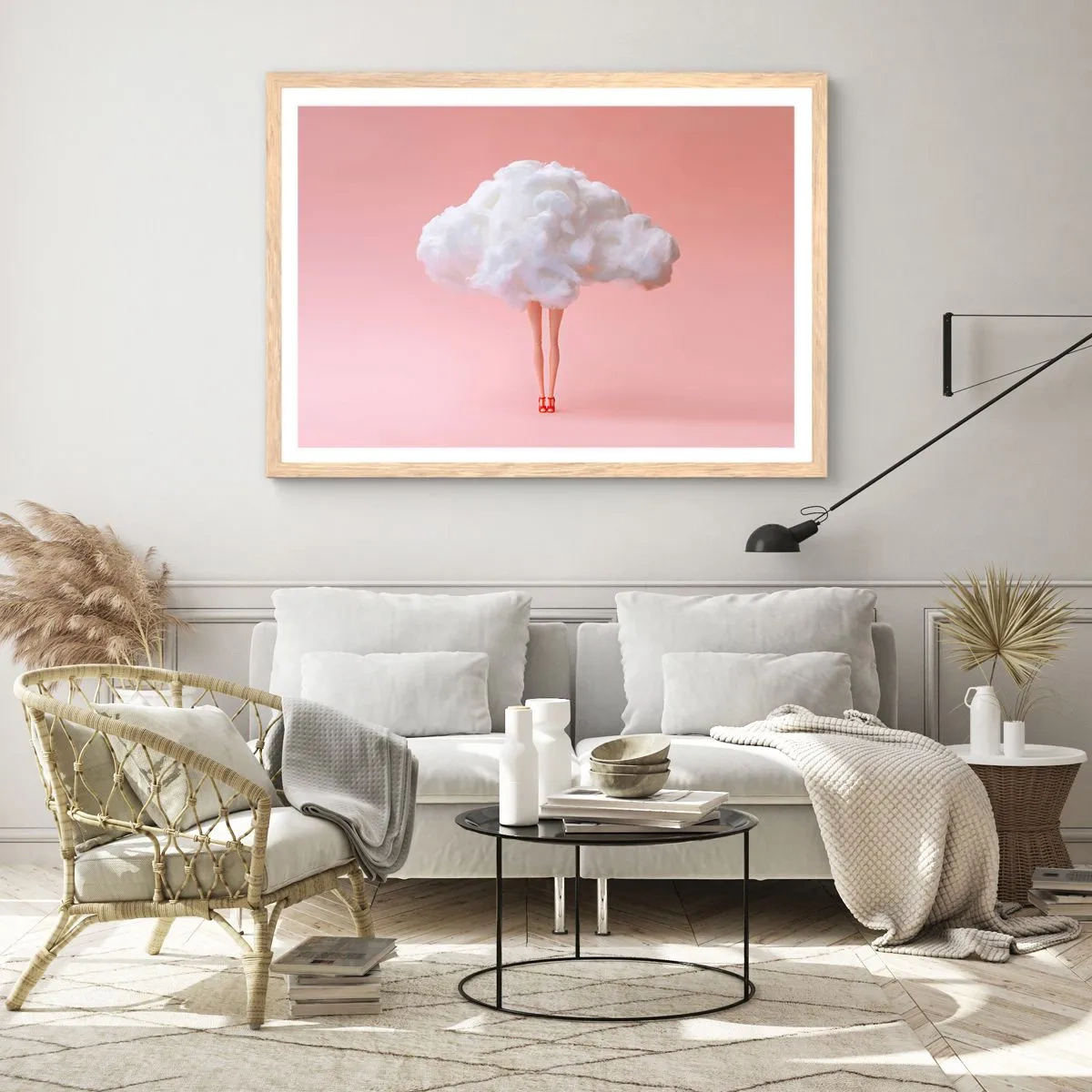 Plakát v rámu světlý dub - Sladký slib - 91x61 cm