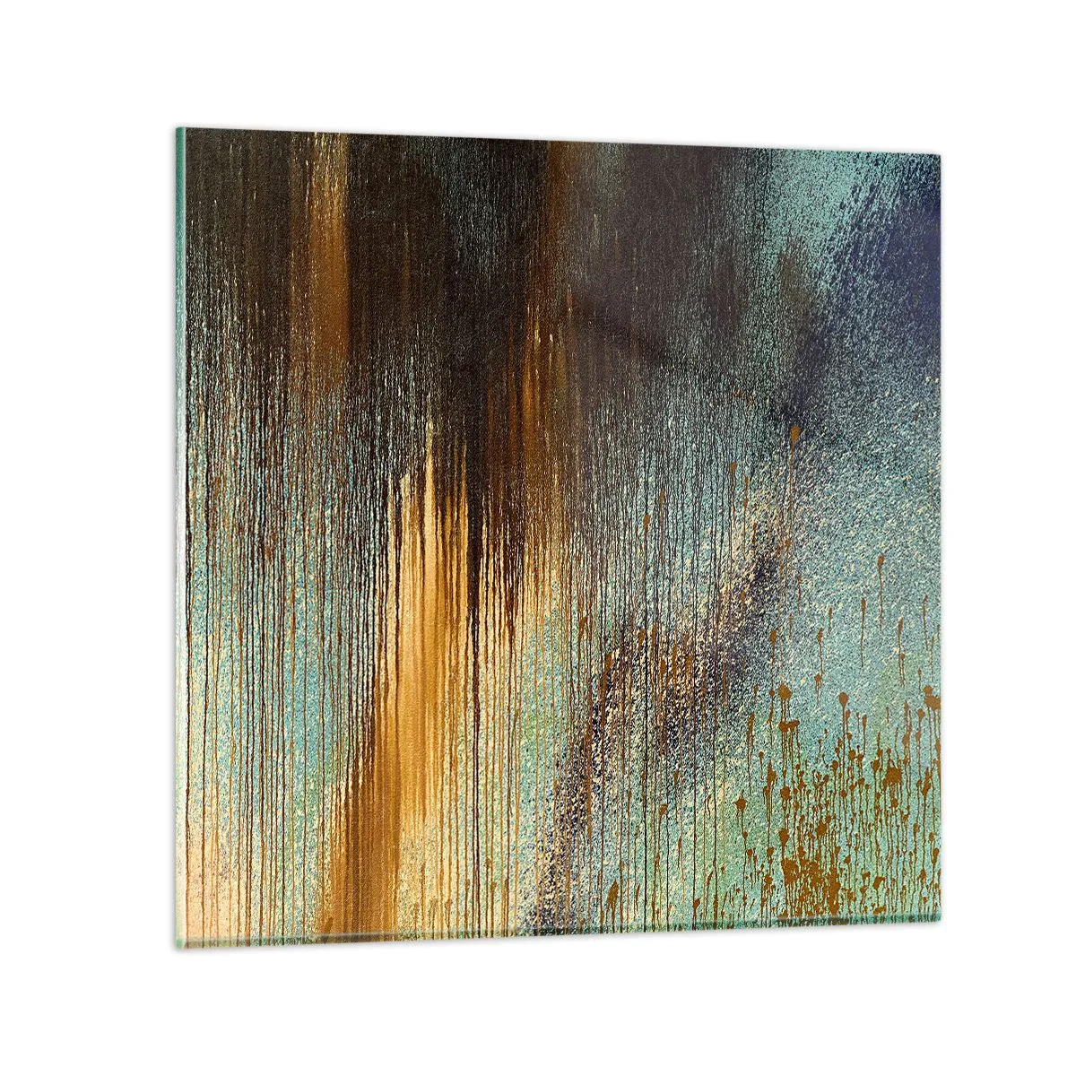 Obraz na skle - Nenáhodná barevná kompozice - 40x40 cm