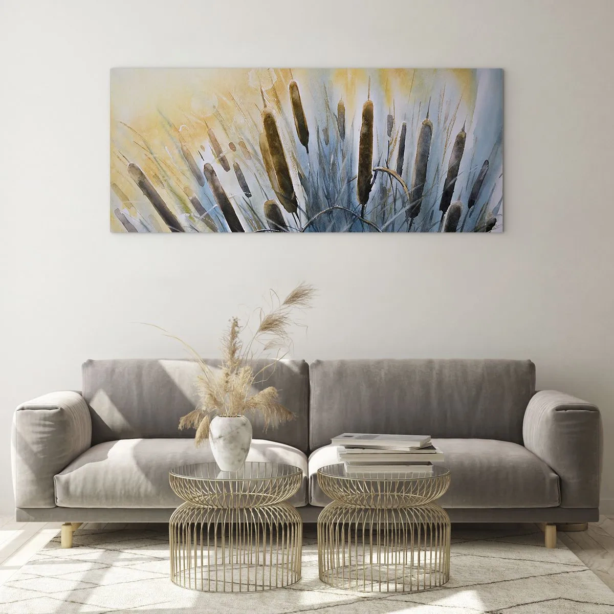 Obraz na skle - Chlad vody, žár slunce - 100x40 cm