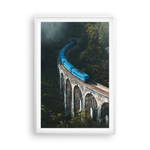 Plakát v bílém rámu - Přitažlivost přírody - 61x91 cm