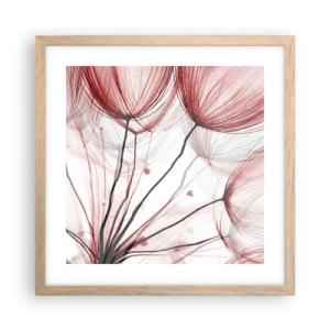 Plakát v rámu světlý dub - Před odletem - 40x40 cm