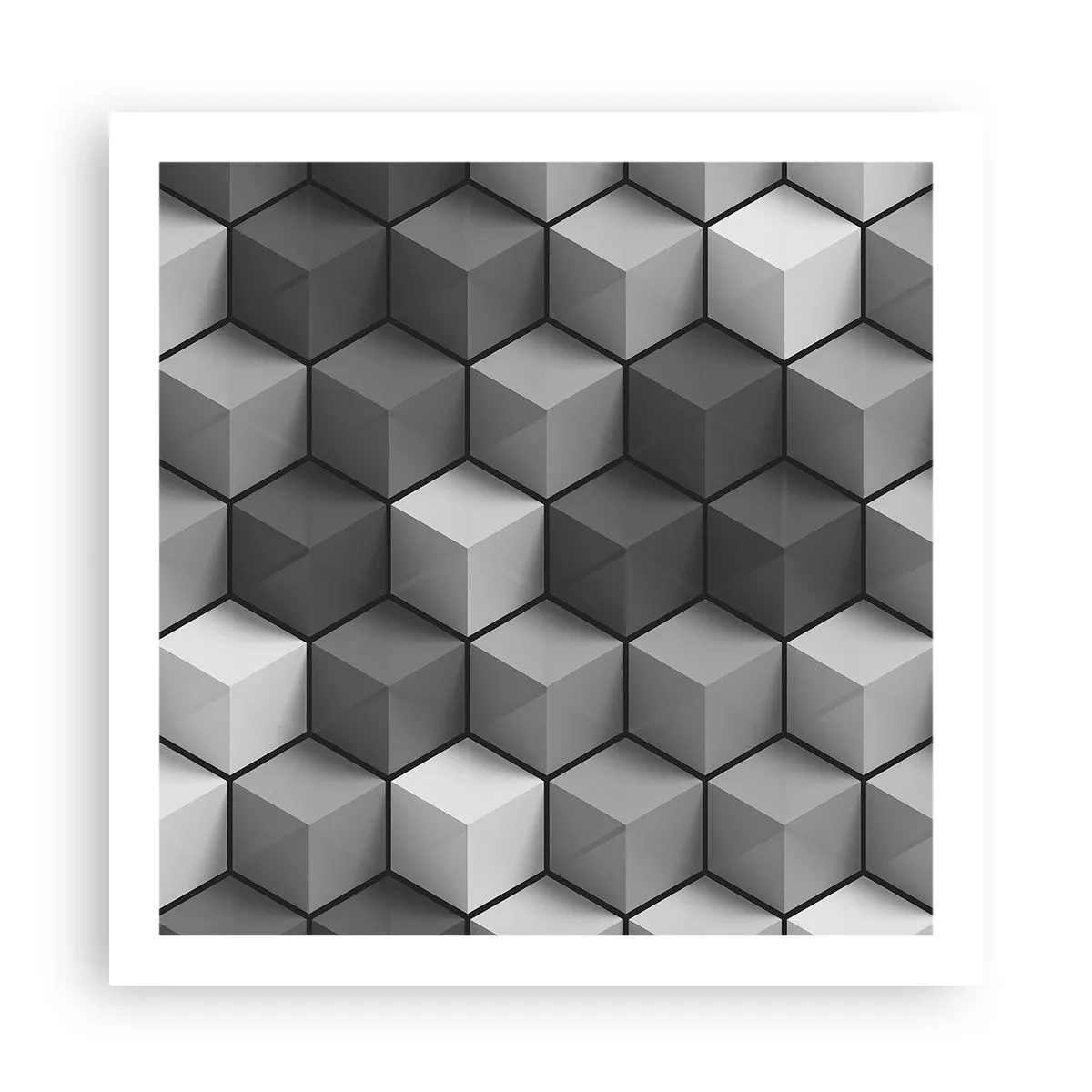 Plakát - Kubistické puzzle - 60x60 cm