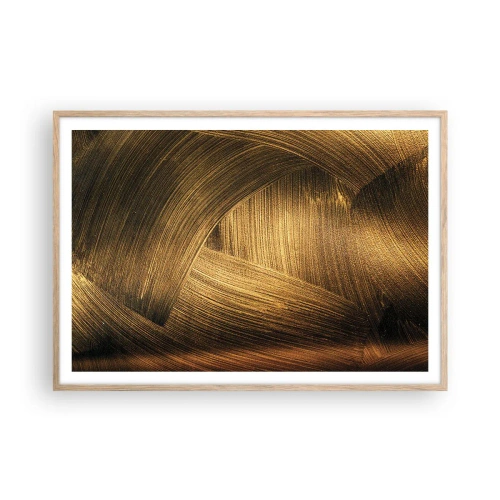 Plakát v rámu světlý dub - Ve zlatém labyrintu - 100x70 cm