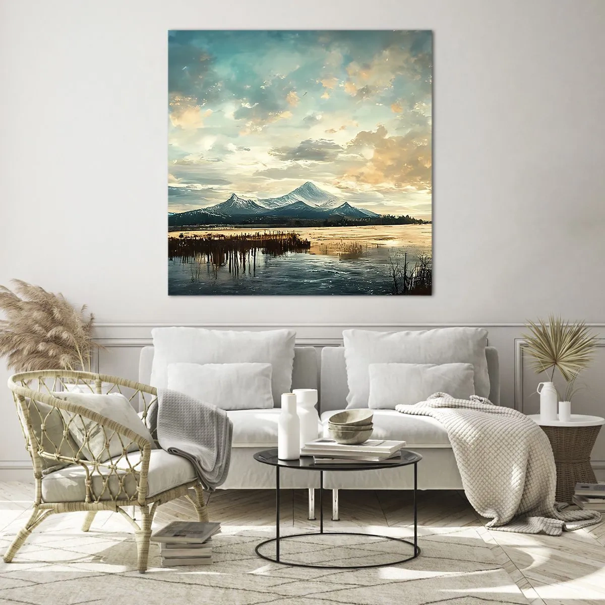 Obraz na skle - Pod ochranou nebe - 60x60 cm