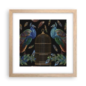 Plakát v rámu světlý dub - V královském rouchu - 30x30 cm