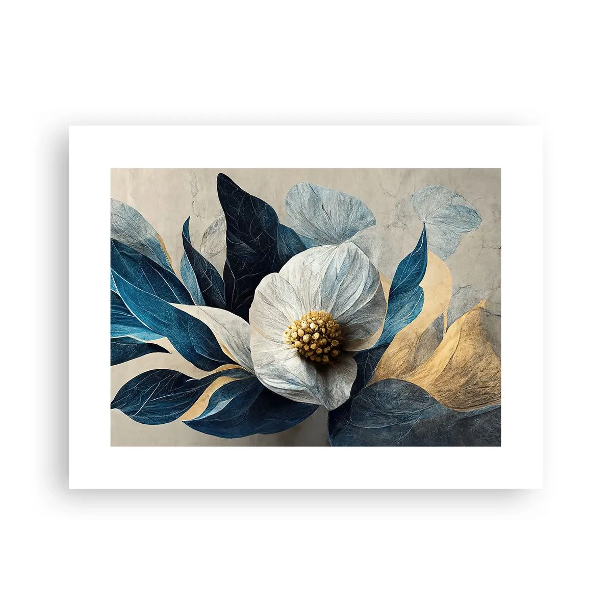 Plakát - Zlaté srdce - 40x30 cm