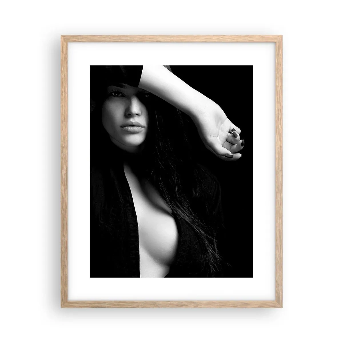 Plakát v rámu světlý dub - Škola svádění - 40x50 cm