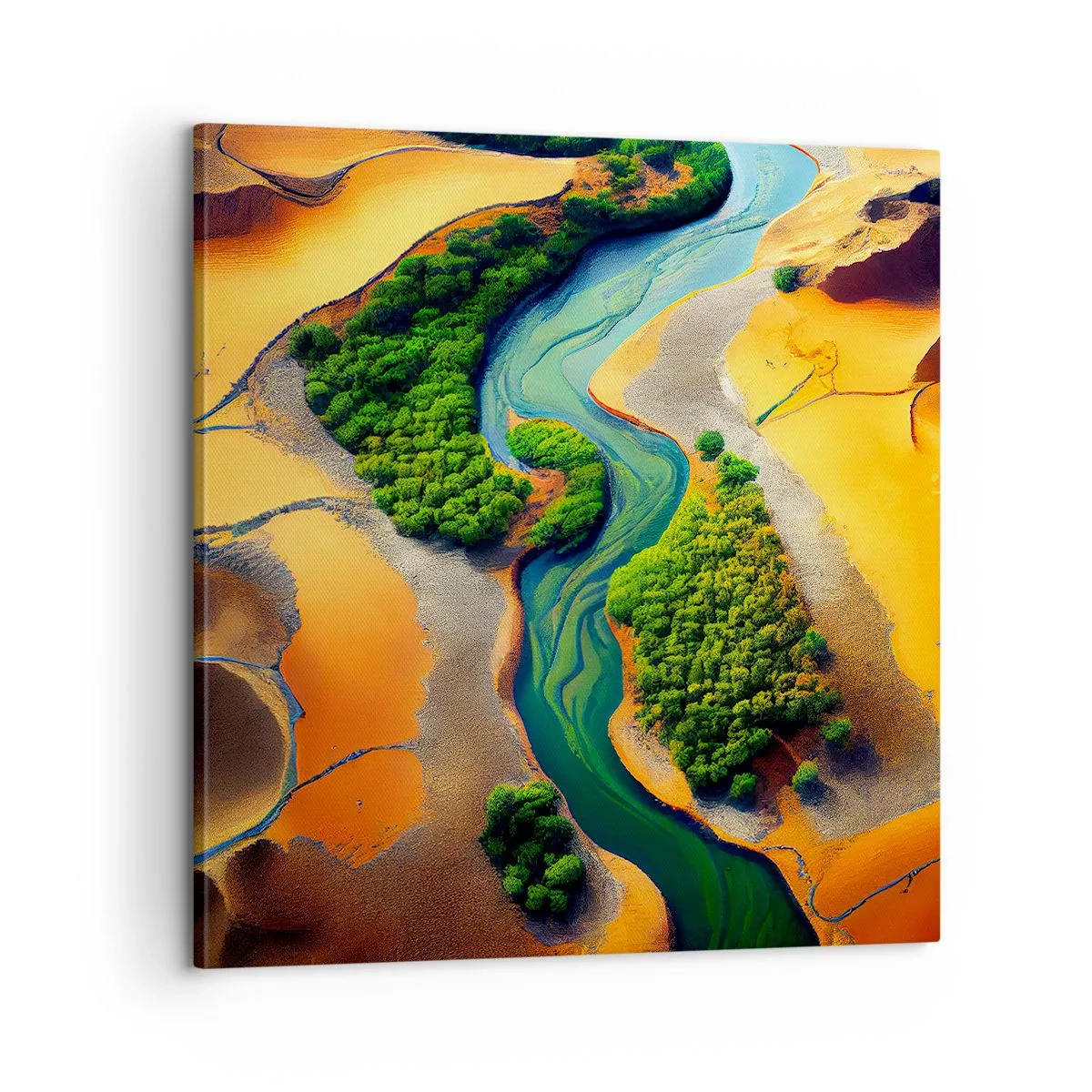 Obraz na plátně - Životodárná řeka - 60x60 cm