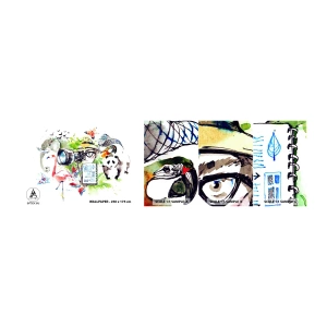Vzor Fototapety Samolepicí Deluxe Sticker - Objektivem cestovatele - Abstrakce, Zvířata, Fotograf - 100x30 cm