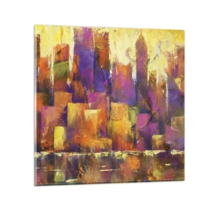 Obraz na skle - Metropolitní kompozice - 60x60 cm