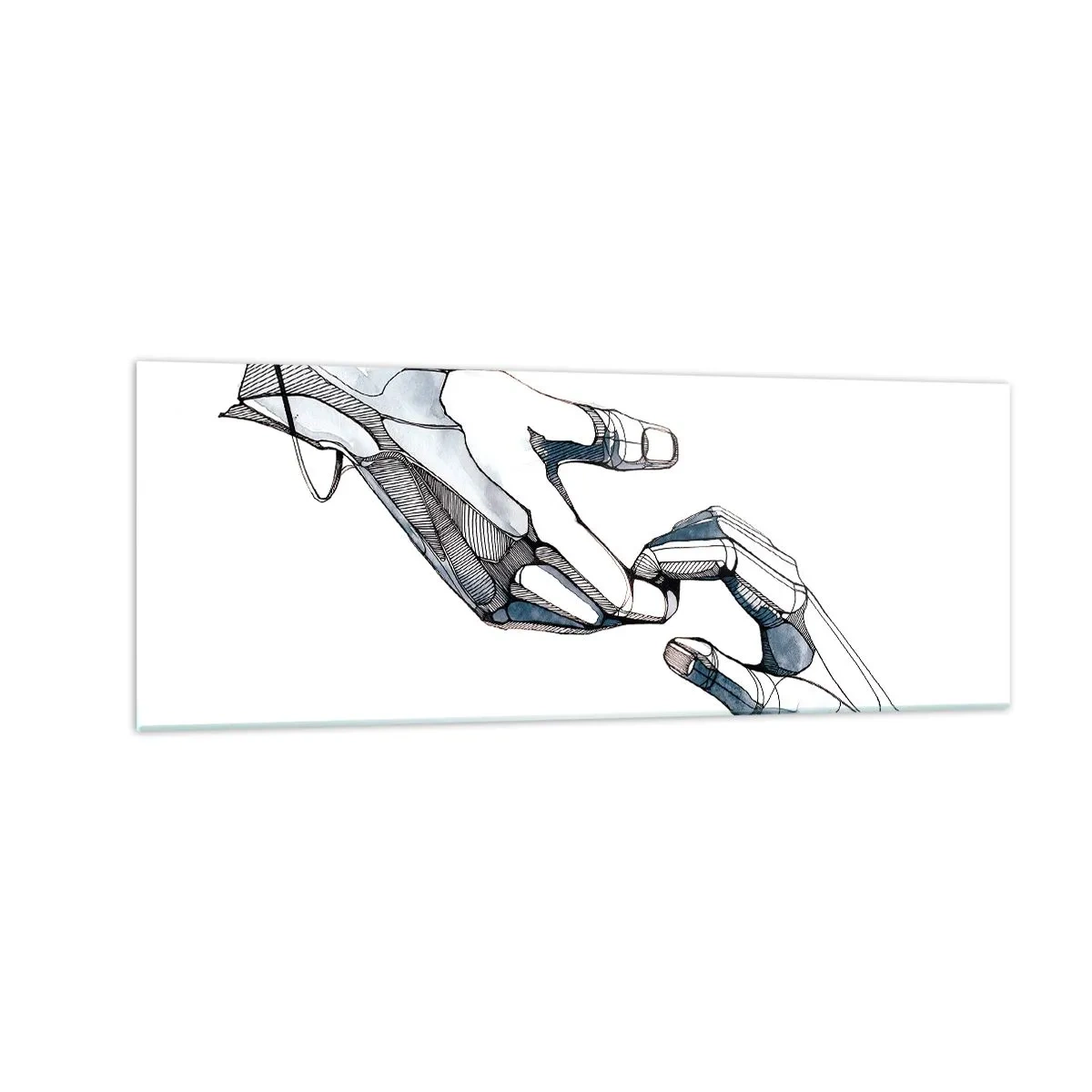 Obraz na skle - Dobré gesto - 140x50 cm