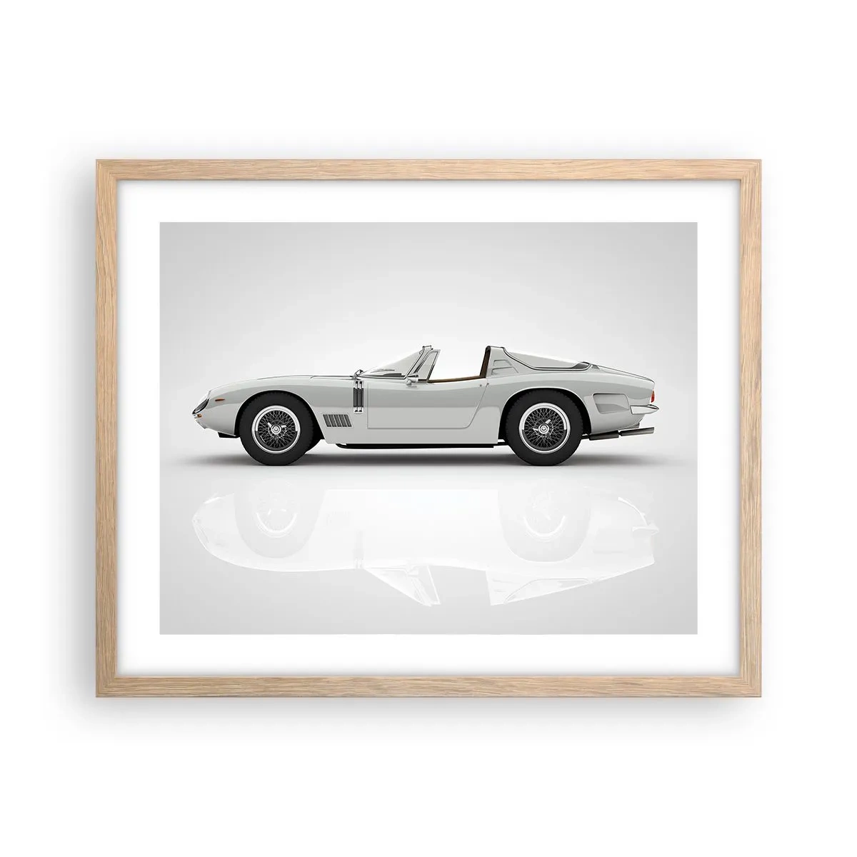 Plakát v rámu světlý dub - Příslib zábavy - 50x40 cm