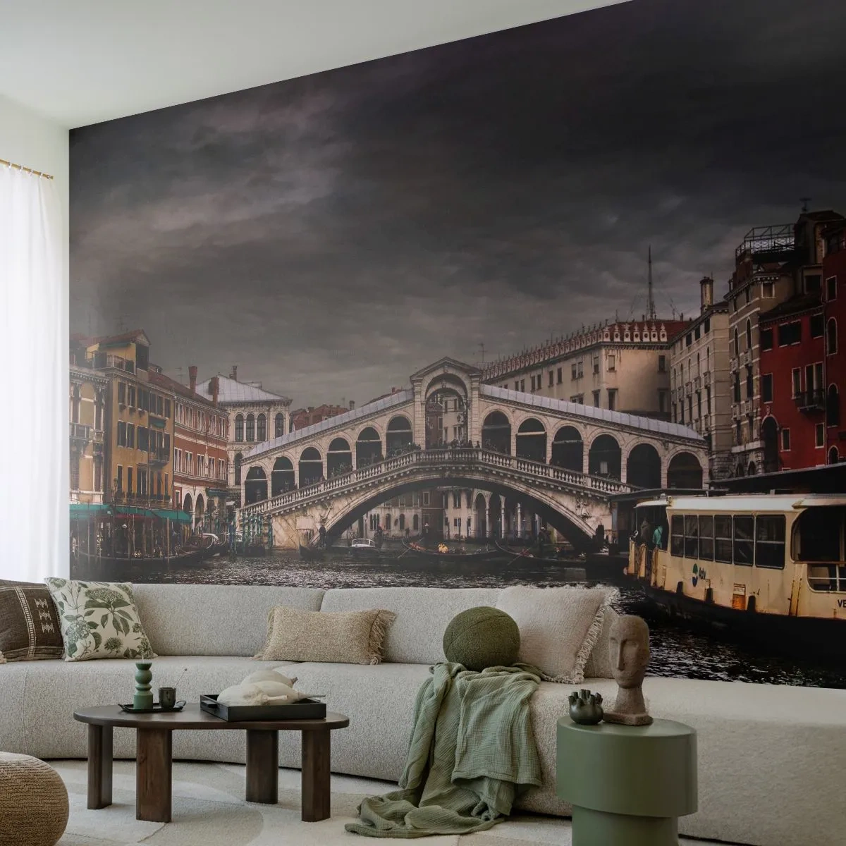 Fototapeta Samolepicí Deluxe Sticker - Slib benátského večera - Město, Benátky, Most - 250x175 cm