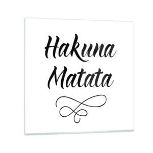 Obraz na skle - Nejlepší rada - 70x70 cm