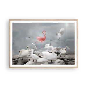 Plakát v rámu světlý dub - Kde jsem se tu vzal? - 100x70 cm