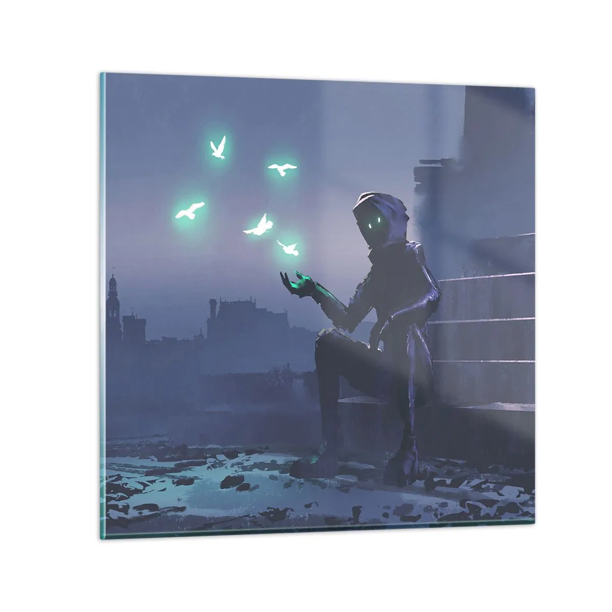 Obraz na skle - Život se vrátí - 60x60 cm