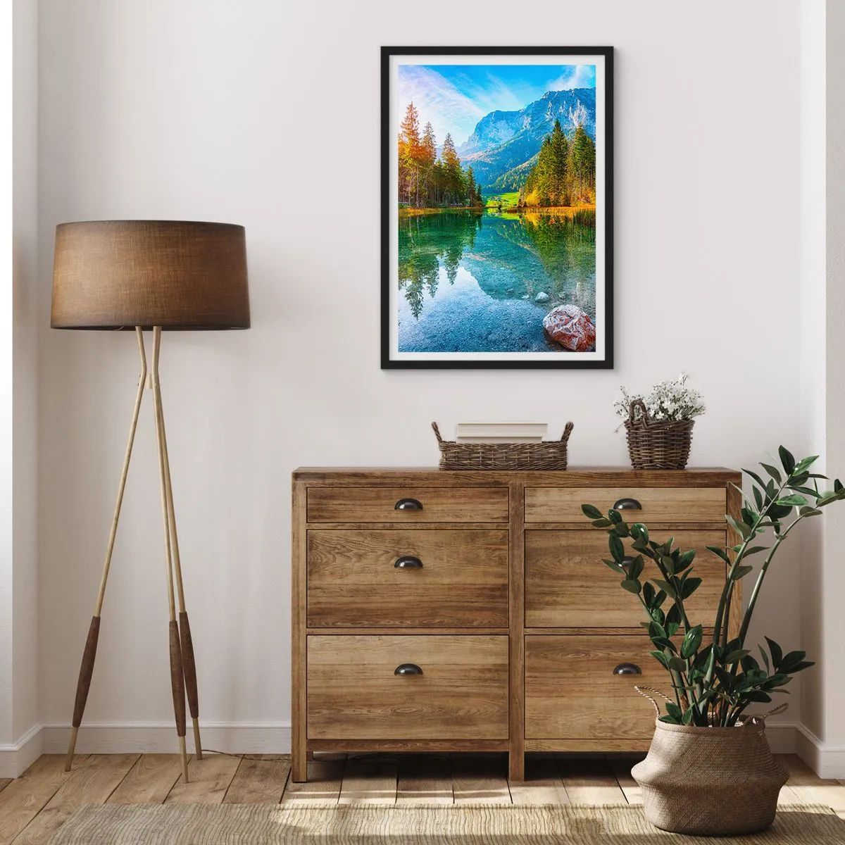 Plakát v černém rámu - Něžnost podzimu - 70x100 cm