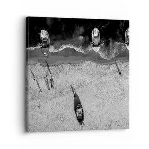 Obraz na plátně - Ještě na břehu… - 30x30 cm