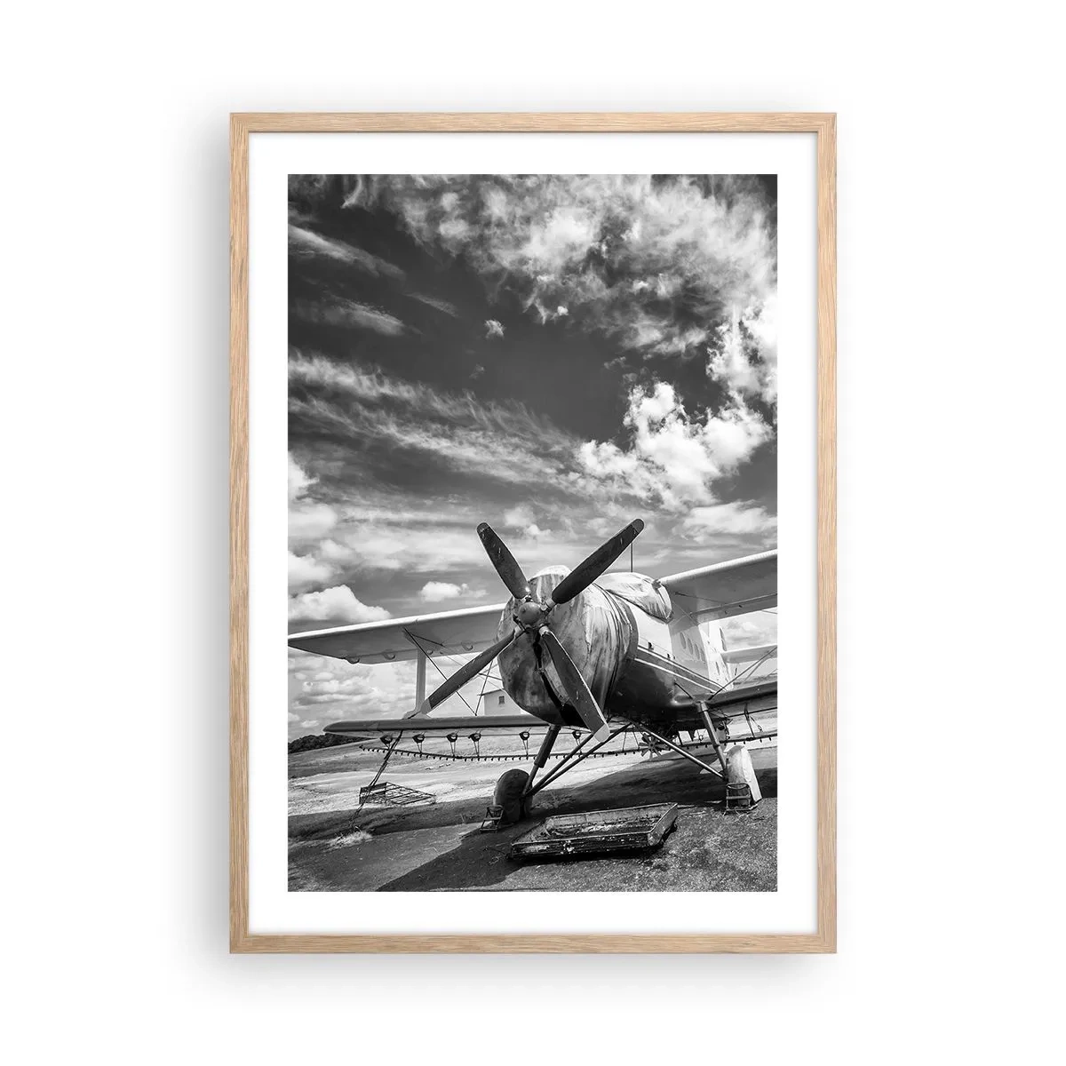 Plakát v rámu světlý dub - Nemohu se toho dočkat! - 50x70 cm