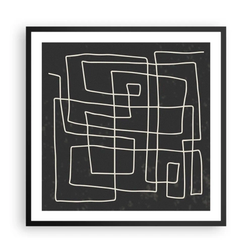 Plakát v černém rámu - Není to tak jednoduché - 60x60 cm