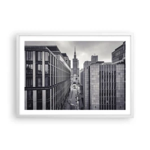Plakát v bílém rámu - Varšavské údolí - 70x50 cm